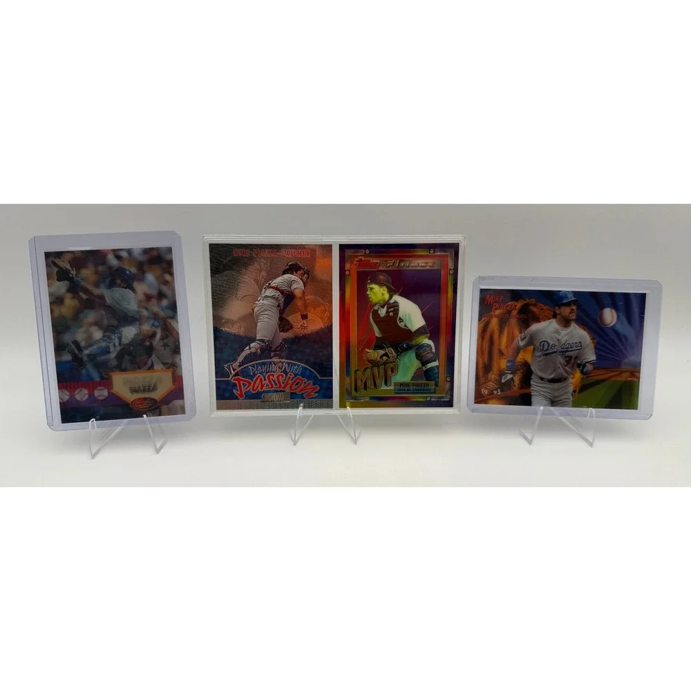 Mike Piazza Dodgers Card Lot 1994 Topps Finest Stadium Club Sportflics 4 Cards
